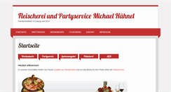 Desktop Screenshot of fleischerei-haehnel.de